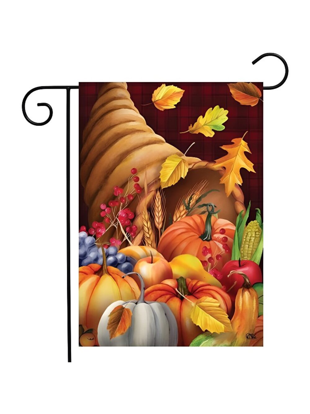 Fall Bounty Cornucopia Garden Flag Thanksgiving Autumn 12.5"x18" Briarwood Lane